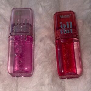 Magic Oil Tint Duo - Pink & Red Gloss set of 2 new